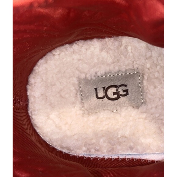 UGG Chevonne Waterproof Sherpa Lining Ankle Red Boots Women's 8 M - Picture 12 of 12